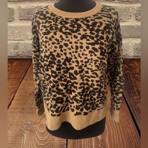 Women’s Loft animal print sweater size xs